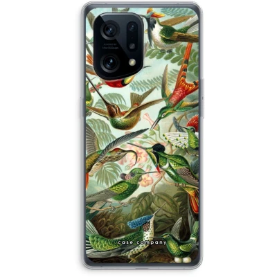 Afbeelding van Case Company® hoesje geschikt voor Oppo Find X5 Haeckel Trochilidae Soft Cover Telefoonhoesje Bescherming aan alle Kanten en Schermrand