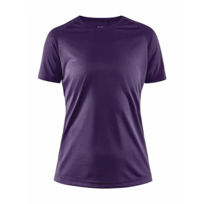 Afbeelding van Craft Core Unify T shirt d&#039;entraînement pour femme Taille L True Purple de sport en polyester recyclé Coutures latérales incurvées à séchage rapide