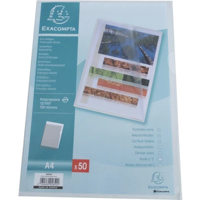 Afbeelding van Exacompta 5850E 10x SACHET 50 POCH. coins PP Grainé
