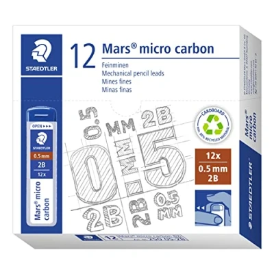 Afbeelding van Potloodstift Staedtler Mars Carbon Micro 0.5mm 2B