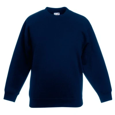 Afbeelding van Fruit Of The Loom Klassiek sweatshirt Uniseks kinderen, Deep Navy Blauw