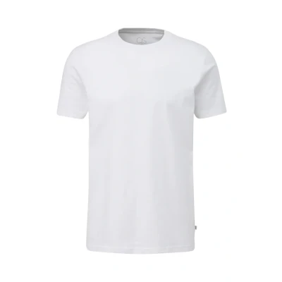 Afbeelding van Q/S designed by T shirt Maat S Mannen 0100 white katoen