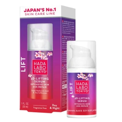 Afbeelding van Hada Labo Tokyo Lift Serum Liftant gezichtsserum, 3 D, wit