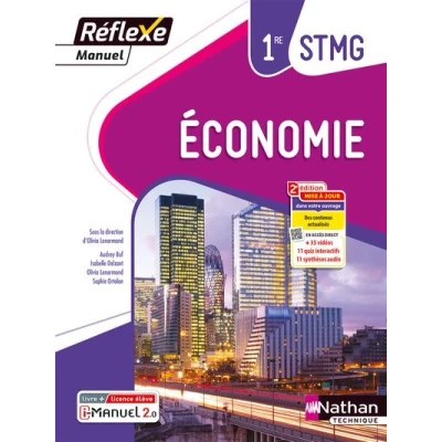 Image de Economie 1ère STMG (Manuel Réflexe) Livre + Licence élève 2023