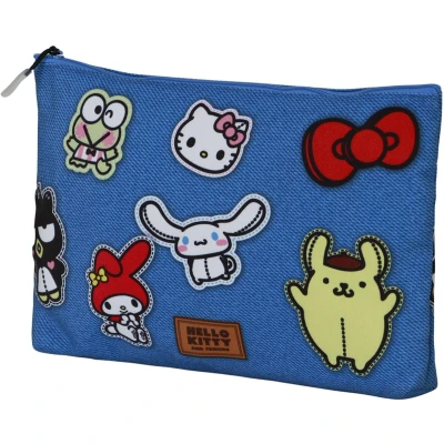 Afbeelding van Karactermania Sanrio Hello Kitty Stickers Zon Toilettas Etui met rits Reisetui Blauw