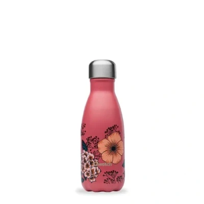 Afbeelding van Qwetch Anemonen thermosfles 260 ml drinkfles voor onderweg van roestvrij staal 24 uur koud en 12 warm waterdicht, BPA vrij herbruikbaar sport, reizen, kantoor,