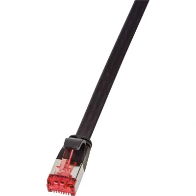 Afbeelding van LogiLink CF2113S RJ45 Netwerkkabel, patchkabel CAT 6 U/FTP 20.00 m Zwart Vergulde steekcontacten 1 stuk(s)