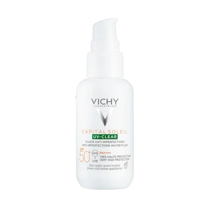 Afbeelding van Vichy Capital Soleil Uv Clear Zonnebrand Voor Gezicht 1x40ml