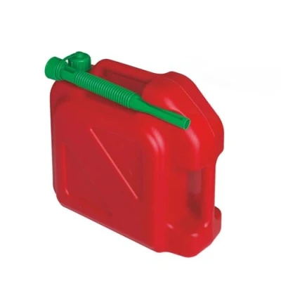 Afbeelding van ToM PaR Benzinejerrycan 10 liter diesel brandstof buitenmondstuk niveau indicator trechterdeksel met afdichting slang garage werkplaats auto boot motorfiets