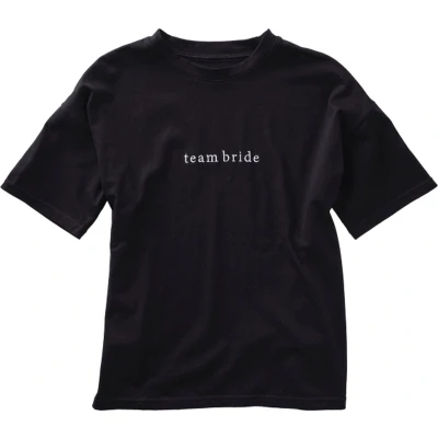 Afbeelding van Ginger Ray Zwart t shirt team bride maat L