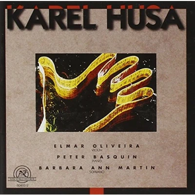 Afbeelding van Elmar Oliveira ; Peter Basquin Husa: Sonata For Violin &amp; Piano, So (CD)