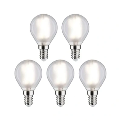 Afbeelding van Paulmann 29098 LED lamp Energielabel F (A G) E14 Kogel 4.8 W Neutraalwit (Ø x h) 45 mm 78 5 stuk(s)