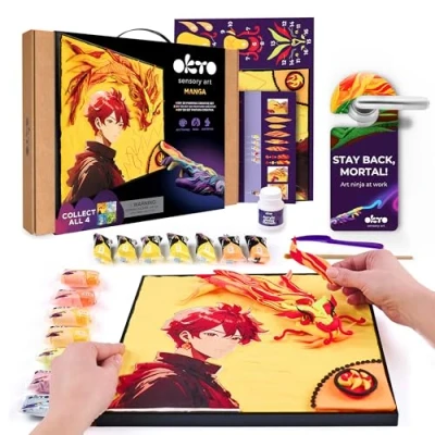 Afbeelding van Foam Klei Okto Manga Fire 20039 Multikleur 42 x 30 3 cm
