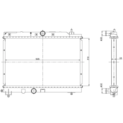 Afbeelding van Radiateur NRF 55306