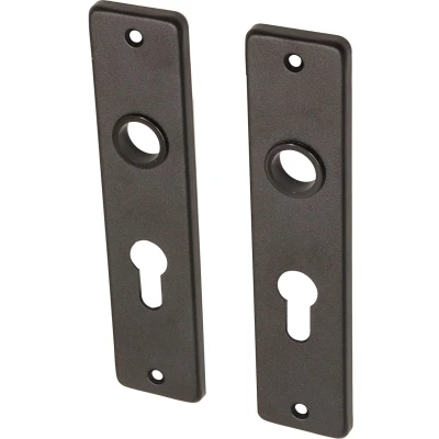 Afbeelding van Wovar Deurschild zwart PC55 aluminium kortschild Per set