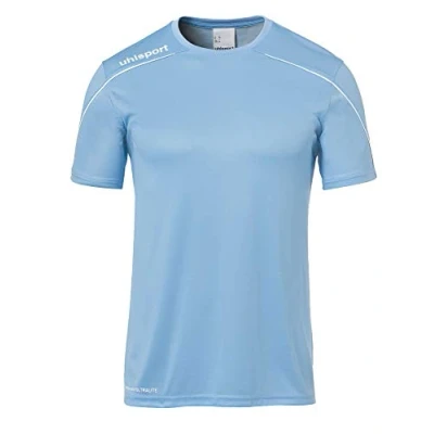 Afbeelding van Uhlsport Stream 22 Shirt Korte Mouw Heren Hemelsblauw / Wit Maat: 3XL