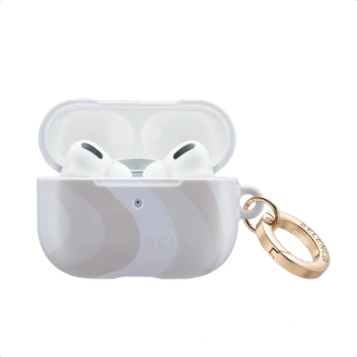 Afbeelding van Selencia Vivid Case Hoesje geschikt voor AirPods Pro Desert Waves Beige