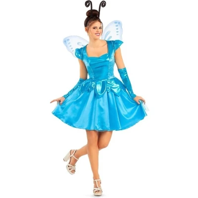 Afbeelding van Kostuums voor Volwassenen My Other Me Blauw Fee (4 Onderdelen) Maat M/L