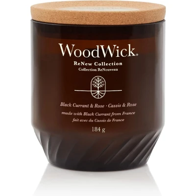 Afbeelding van WoodWick Geurkaars Medium ReNew Black Currant &amp; Rose 9.5 cm / ø 8