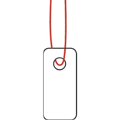 Afbeelding van Herma Strung marking tags 7x15mm with red string 1000 pcs.