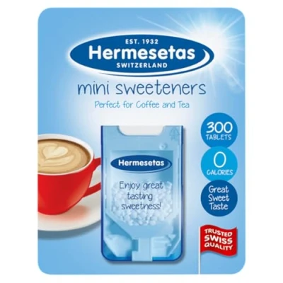 Afbeelding van Hermesetas Mini Sweeteners 300 4,5 g, 12 Stuk