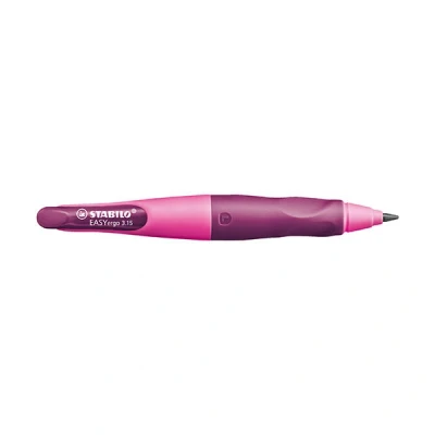 Image de Stabilo easyergo 3.15 1 taille crayon et mine hb &amp;épaisseur ergonomique pour gaucher à encre rose mauve b 46864 3