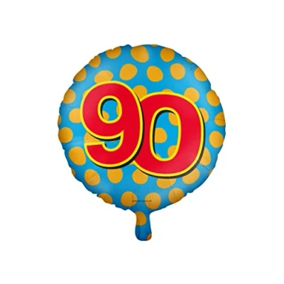 Afbeelding van Helium ballon 90 jaar party 45cm