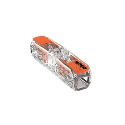 Afbeelding van Wago 221 2411 set 15 doorgangsconnector met hendel voor alle geleidertypes max. 4 mm²