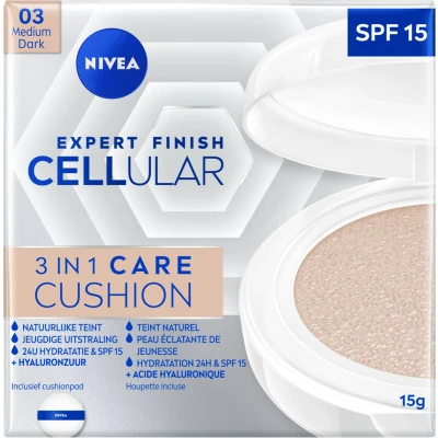 Afbeelding van Nivea Hyaluron Cellual Filler 3 in 1 Care Cushion Dark