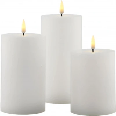 Afbeelding van Sirius Sille Exclusive LED kaars Set Van 3 Wit