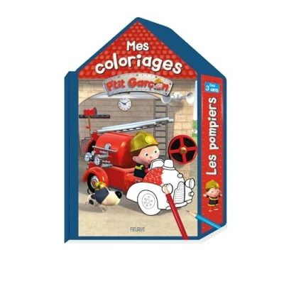 Afbeelding van COLORIAGE MAISON P&#039;TIT GARCON LA CASERNE DE POMPIERS