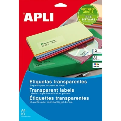 Afbeelding van Apli Transparante etiketten etiket