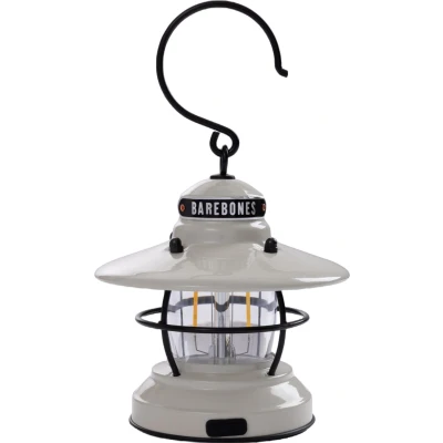 Afbeelding van Barebones Mini Edison Lantaarn Vintage White Wit Verlichting Oplaadbaar