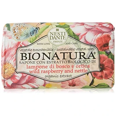 Afbeelding van Nesti Dante Bio Natura Raspberry &amp; Nettle zeep 250 gr