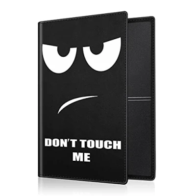 Afbeelding van Fintie Hoes voor kentekenbewijs, ultradun etui van kunstleer creditcards, ID kaarten, rijbewijs, Z Don&#039;t Touch