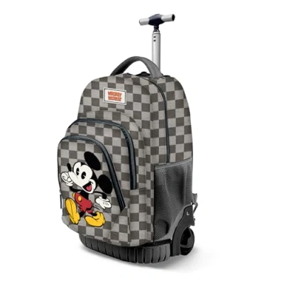 Afbeelding van Mickey Mouse Move FAN GTS rugzak met wieltjes, grijs, 32 x 47 cm, inhoud 39 l, één maat, Move, grijs., wieltjes