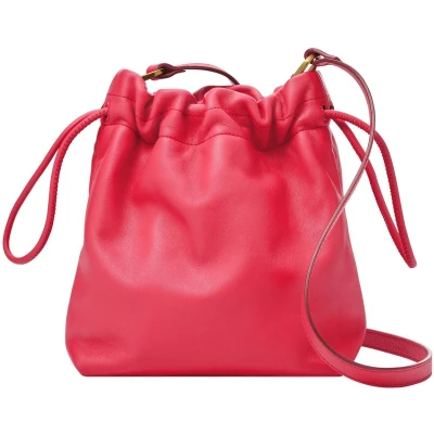 Afbeelding van Fossil Gigi damestas met schouderriem patchwork leer, Rood