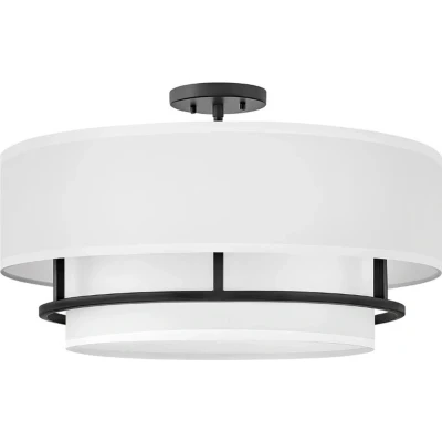Afbeelding van Hinkley LED Pendelarmatuur Graham 4X E14 Max 40W Dimbaar Black