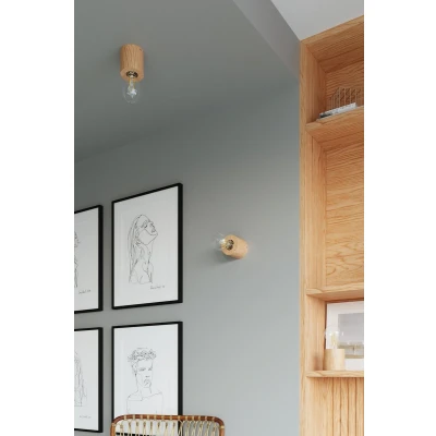 Afbeelding van Sollux Lighting Tafellamp SALGADO hout