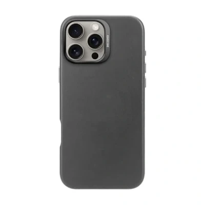 Afbeelding van DECODED Leren Hoesje voor iPhone 16 Pro Max Gemaakt van Premium ECCO Leer Geschikt MagSafe Zwart