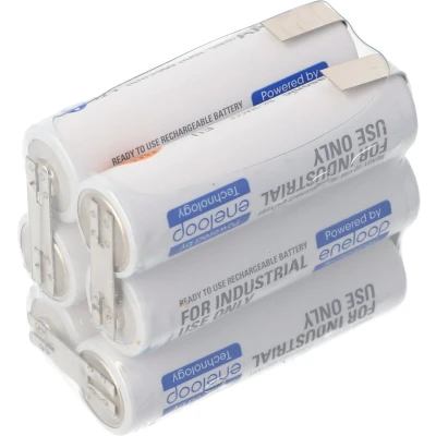 Afbeelding van eneloop 7,2 volt batterijpakket F2x3 6 / BK 3MCCE met soldeertag