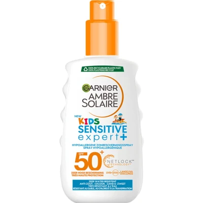 Afbeelding van Garnier Ambre Solaire Kids SPF50+ Hydraterende Zonnebrand Spray 200ml