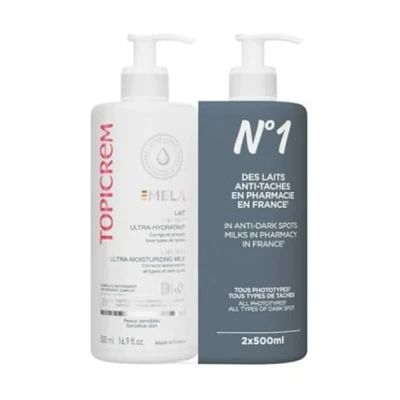 Afbeelding van Topicrem MELA Ultra Moisturizing Body Lotion 2 x 500 ml