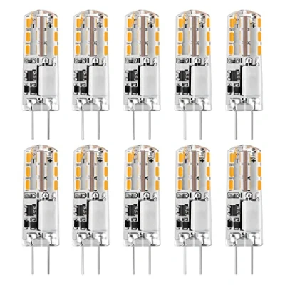 Afbeelding van G4 ledlampen, 3 W vervangt 30 halogeenlampen, warmwit, 12 V AC/DC LED lampen, 300 lm, geen flikkeren, niet dimbaar, 360 graden lichthoek, lamp, pennenfitting, 10 stuks
