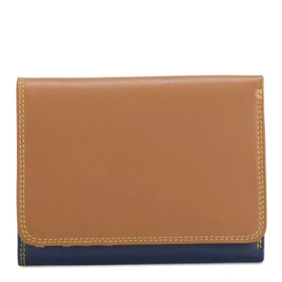 Afbeelding van Mywalit Medium Tri fold Leren Portemonnee 12 cm