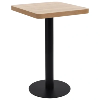 Afbeelding van Bistrotafel 50x50 cm MDF lichtbruin