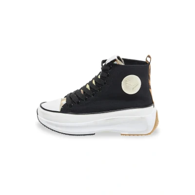 Afbeelding van Kaporal Christy Sneakers hoog, Dames, Maat: 38, Black Kunststof/ textiel