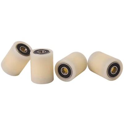 Afbeelding van Set van 4 nylon rollen met een diameter 30 mm en 40 breed, 8 kogellagers, nauwkeurig bewerkt in de EU (30 8)