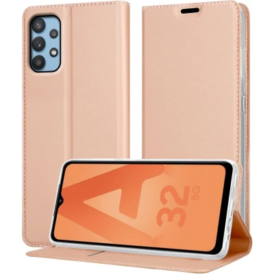 Afbeelding van Cadorabo Hoesje geschikt voor Samsung Galaxy A32 5G in CLASSY ROSE GOUD Beschermhoes met magnetische sluiting, standfunctie en kaartvakje Book Case Cover Etui