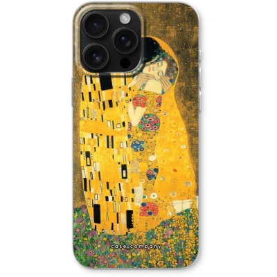 Afbeelding van Case Company® hoesje geschikt voor iPhone 16 Pro Max Der Kuss Soft Cover Telefoonhoesje Bescherming aan alle Kanten en Schermrand